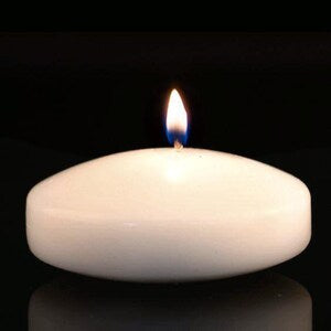 נר צף סומק 3 אינץ', סט של 4 נרות ללא ריח.