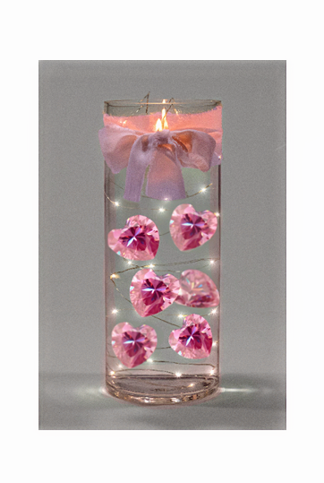 „Floating“ Pink Coral Pearls – No Hole Jumbo & Assorted Sizes Vase Fillers for Decorating Centerpieces