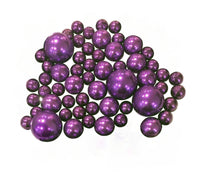 75 Purple Plum Floating Pearls-Fills 1 Gallon of Floating Transparent Gels for Vases-With Pre-Measured Prep Bag-With Option of 3 Fairy Lights Stings