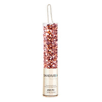 450 Metallic Rose Gold Diamond Cut Gems- Floats in the Transparent Water Gels (not included)- Vase Fillers- Table Scatter
