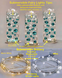 פנינים שחורות "צפות" - ללא חור ג'מבו / קישוטי אגרטל במגוון גדלים