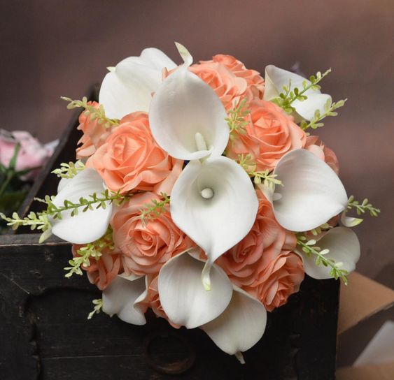 Calla Lilies - White - Realistic - Vase Decorations