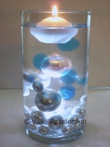 "Floating" blaue transluzente Gele Farbakzente