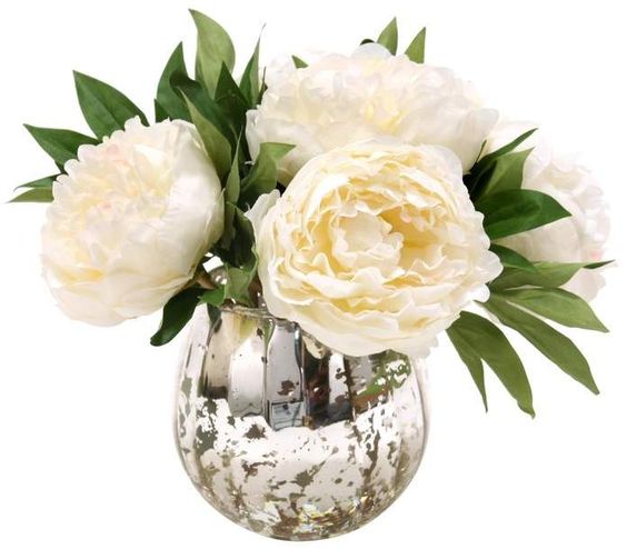 Peony Bouquet - White, Off White