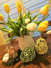 *Liquidación* Pastel Scroll Glitter Egg - X Jumbo - Para decoraciones de Pascua