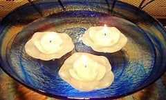 Velas flotantes de flores de 3.75