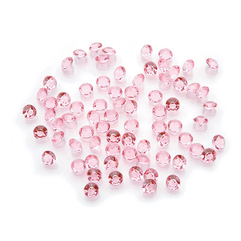 Dispersión de mesa brillante con corte de diamante - Elija: rosa claro, azul turquesa, transparente y negro